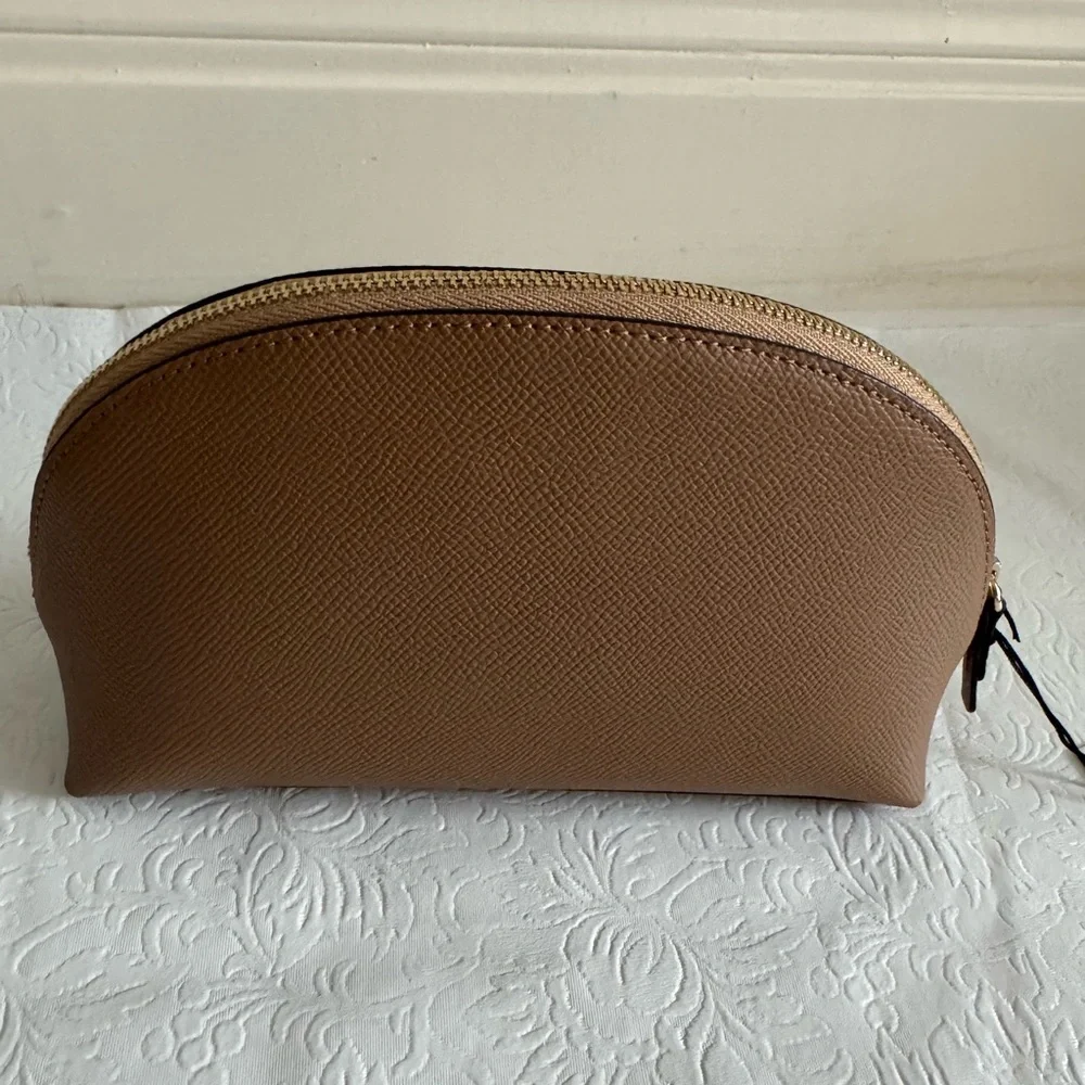 Furla TONI CARAMELLO/TALCO Cosmetic Pouch/Case 2 Piece Set